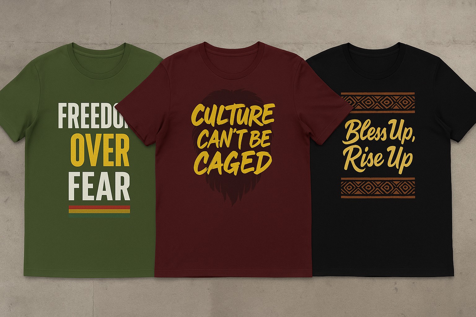 Freedom Over Fear Trio Shirts